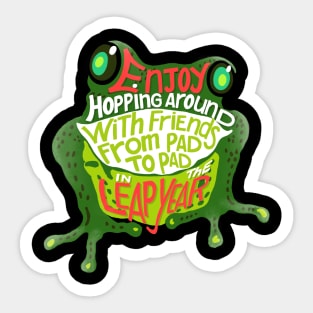 Enjoy Hopping Around! Sticker